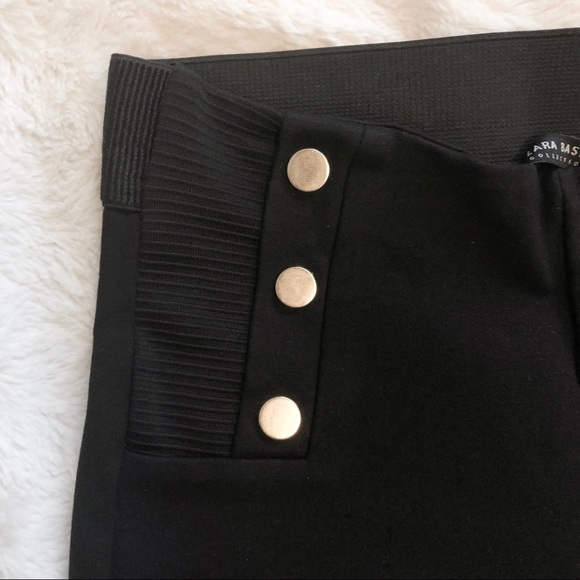 ZARA Leggings with Gold Buttons - Picture 4 of 4